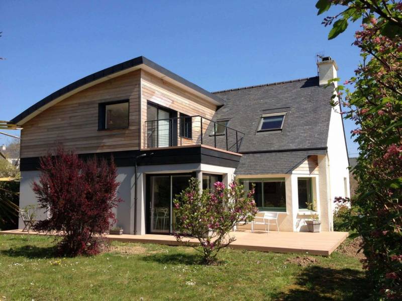 extension maison bois avec étage | Nürban